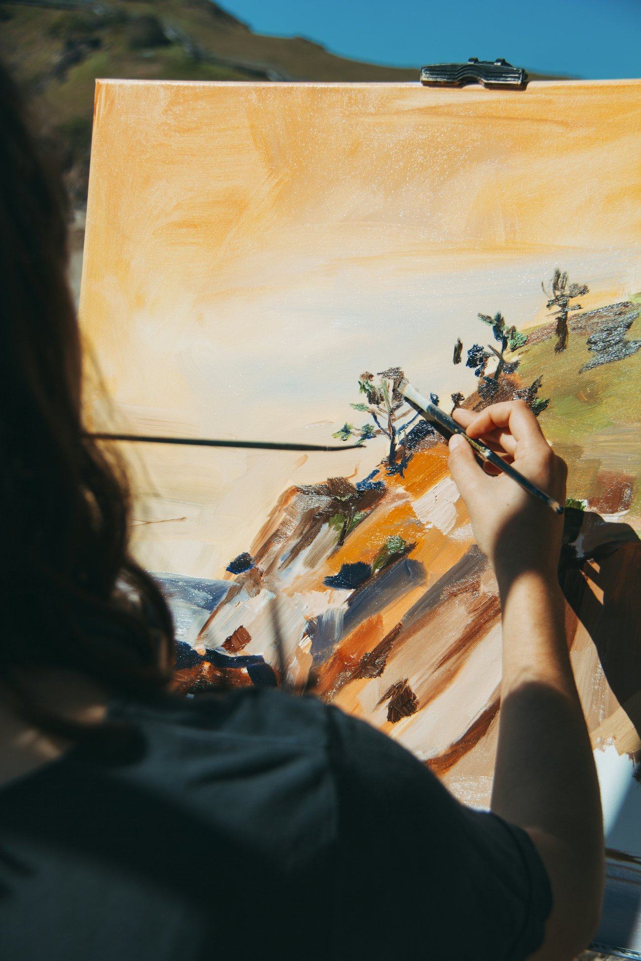 Painting lesson at home